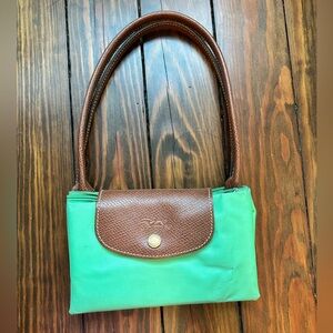 Longchamp Mini Le Pliage in hard to find Mint Green